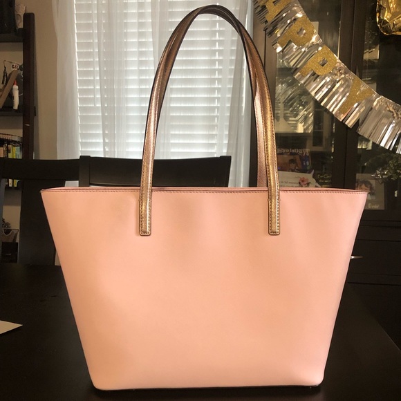 ❌ SOLD ❌ Kate Spade Blush Pink Gold Tote - Picture 2 of 8